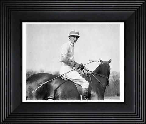 Framed Capt. Leslie Cheape in 1911 Print