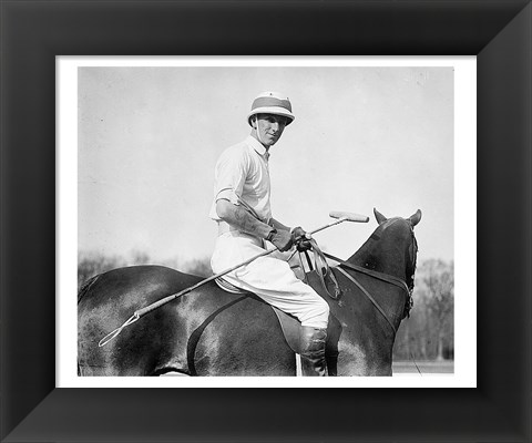 Framed Capt. Leslie Cheape in 1911 Print