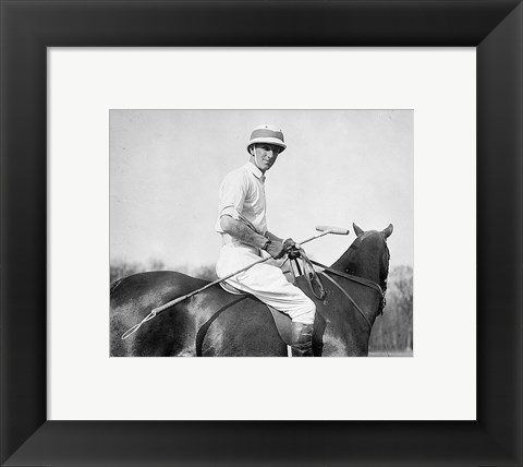 Framed Capt. Leslie Cheape in 1911 Print