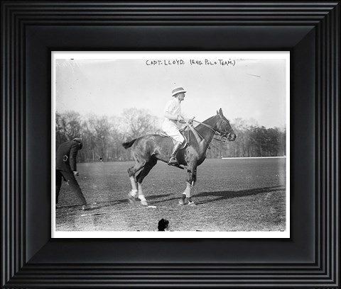 Framed Capt. Lloyd  Eng. Polo Team Print