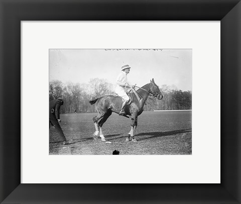 Framed Capt. Lloyd  Eng. Polo Team Print