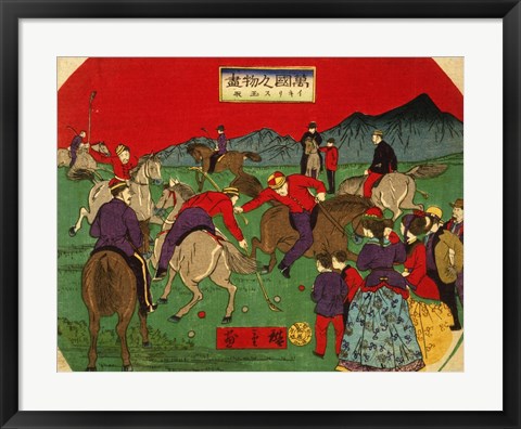 Framed Hiroshige polo Print
