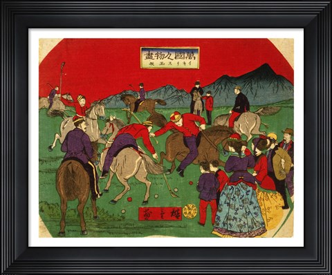 Framed Hiroshige polo Print