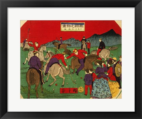 Framed Hiroshige polo Print