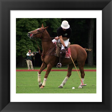 Framed Polosschlag Nearside forward Print