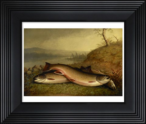Framed Brooklyn Museum - Trout - Walter M. Brackett Print