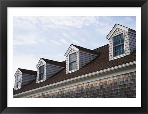 Framed Dormers of a building, Cape Cod, Massachusetts, USA Print