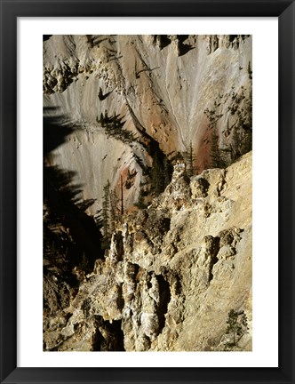 Framed Grand Canyon of the Yellowstone River Yellowstone National Park Wyoming USA Print