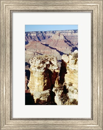 Framed Moran Point Stacks Grand Canyon National Park Arizona USA Print