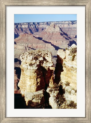 Framed Moran Point Stacks Grand Canyon National Park Arizona USA Print