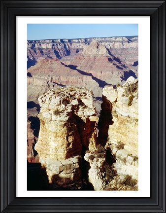 Framed Moran Point Stacks Grand Canyon National Park Arizona USA Print