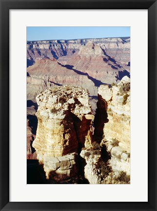 Framed Moran Point Stacks Grand Canyon National Park Arizona USA Print