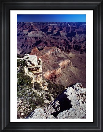 Framed Aerial View of the Grand Canyon National Park Print