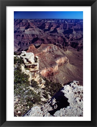 Framed Aerial View of the Grand Canyon National Park Print