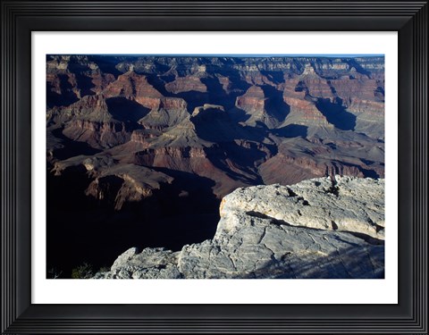 Framed Wide Angle View of the Grand Canyon National Park Print