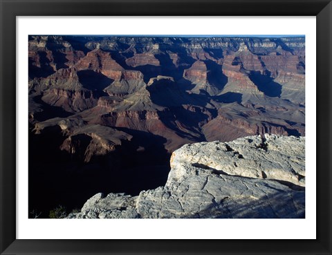 Framed Wide Angle View of the Grand Canyon National Park Print