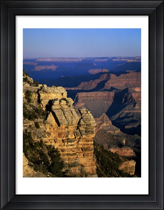 Framed High angle view of rock formations, Grand Canyon National Park, Arizona, USA Print