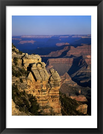 Framed High angle view of rock formations, Grand Canyon National Park, Arizona, USA Print