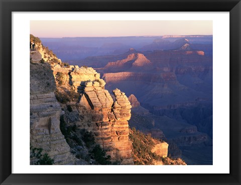 Framed High angle view of rock formations, Grand Canyon National Park, Arizona, USA Print