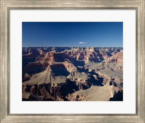 Framed High angle view of a canyon, South Rim, Grand Canyon, Grand Canyon National Park, Arizona, USA Print