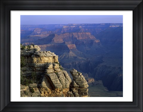 Framed High angle view of rock formation, Grand Canyon National Park, Arizona, USA Print
