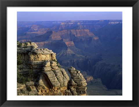 Framed High angle view of rock formation, Grand Canyon National Park, Arizona, USA Print