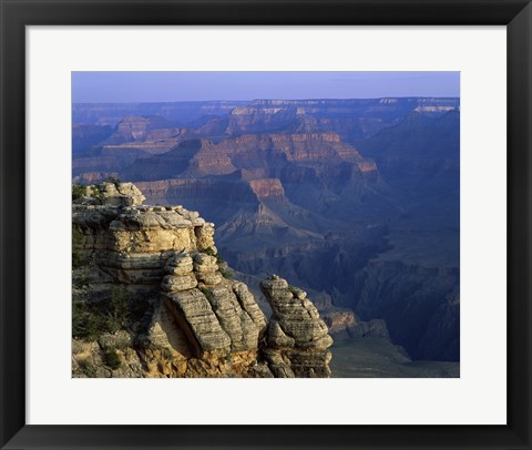 Framed High angle view of rock formation, Grand Canyon National Park, Arizona, USA Print