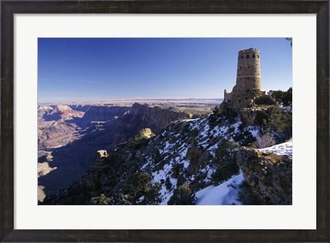 Framed Ruin of an old building on a cliff, Grand Canyon National Park, Arizona, USA Print