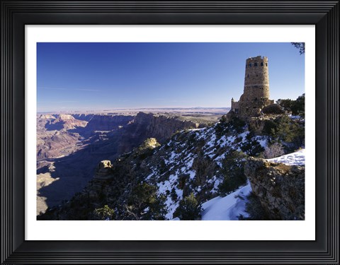 Framed Ruin of an old building on a cliff, Grand Canyon National Park, Arizona, USA Print