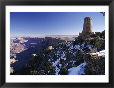 Framed Ruin of an old building on a cliff, Grand Canyon National Park, Arizona, USA Print