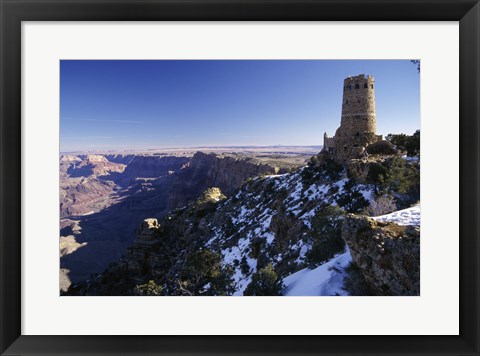 Framed Ruin of an old building on a cliff, Grand Canyon National Park, Arizona, USA Print