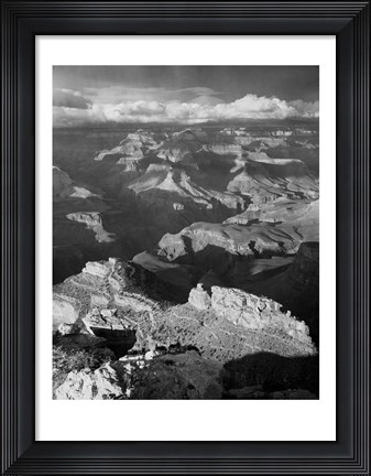 Framed Grand Canyon with Clouds Print