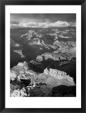 Framed Grand Canyon with Clouds Print