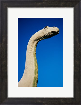 Framed High section view of a statue of a dinosaur, Palm Springs, California, USA Print