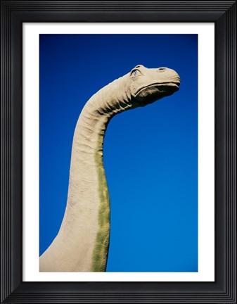 Framed High section view of a statue of a dinosaur, Palm Springs, California, USA Print