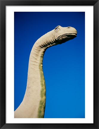 Framed High section view of a statue of a dinosaur, Palm Springs, California, USA Print