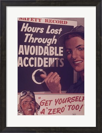 Framed Safety Record Print