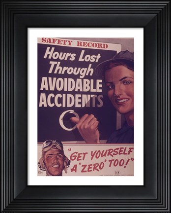 Framed Safety Record Print