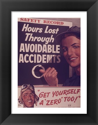 Framed Safety Record Print