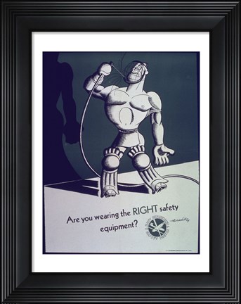 Framed Safety Equipment Print