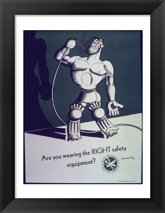 Framed Safety Equipment Print