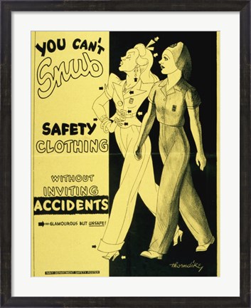 Framed Safety Clothing Print