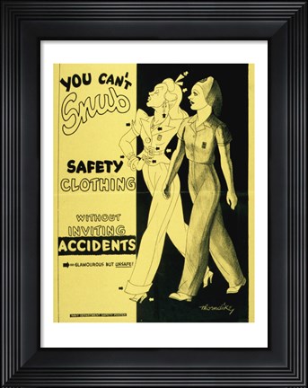 Framed Safety Clothing Print