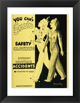 Framed Safety Clothing Print