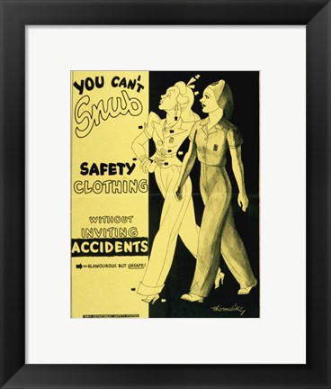 Framed Safety Clothing Print