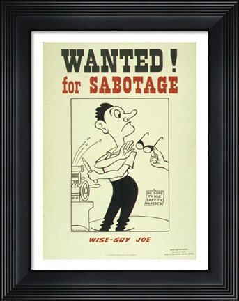 Framed Wear Safety Clothes Print