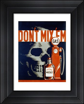Framed Don&#39;t Mix Em&#39; Print