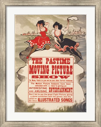 Framed Pastime moving picture show Print