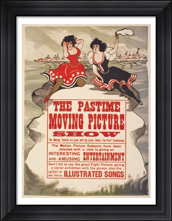 Framed Pastime moving picture show Print