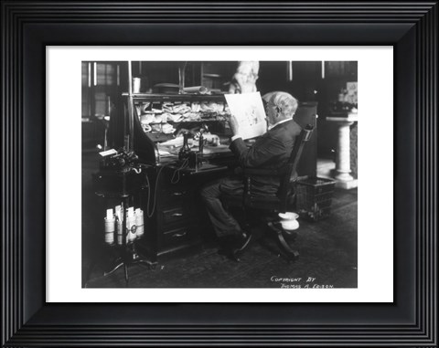 Framed Thomas Alva Edison, 1847-1931 Print